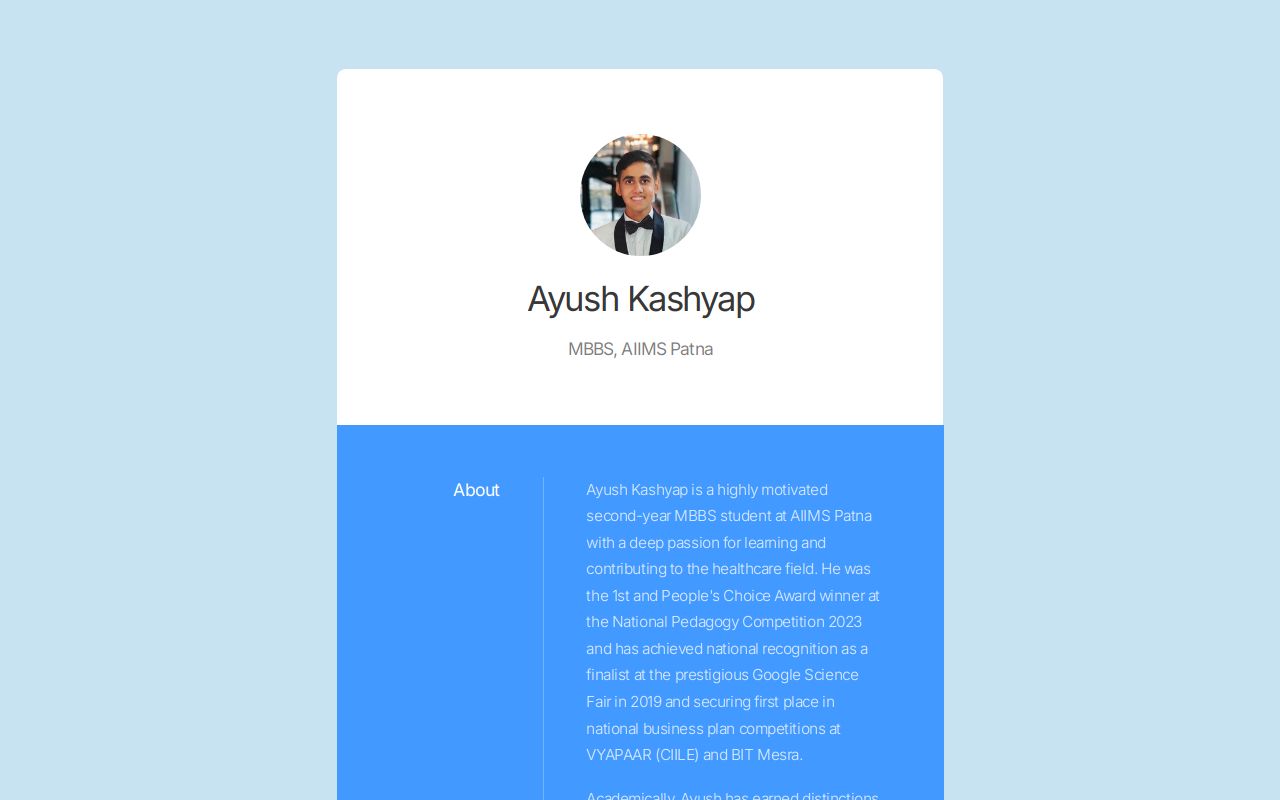 Carrd profile picture for @kashyap